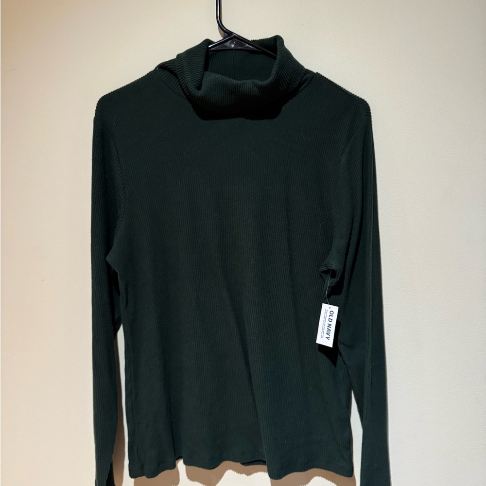 Old Navy Dark Green Turtleneck Top